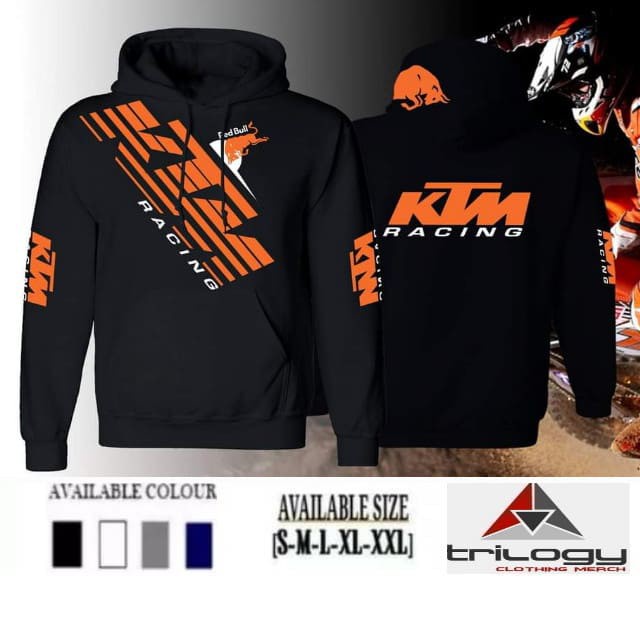 Promo. Áo Khoác Hoodie COTTON Lông Cừu In LOGO Xe Đua KTM RED BULL Màu Đen SIZE S-XXL/ Có LOGO Màn Hình Cao Cấp Cho Nam Và Nữ