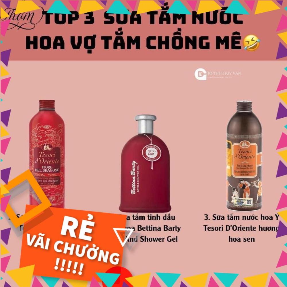 (ĐỨC) Sữa tắm nước hoa Bettina Barty Đỏ, hương thơm quyến rũ, 500ml