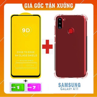 Bộ Kính Cường Lực Full Màn Hình + Ốp lưng chống sốc 4 cạnh Samsung A11 công nghệ mới