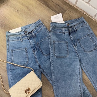 Quần jean 9 tấc 2 đai