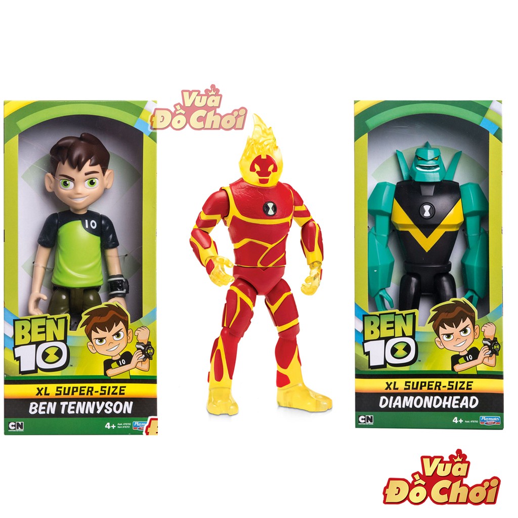 Mô Hình TENNYSON - DIAMONDHEAD - HEATBLAST Ben 10 XL Super Size