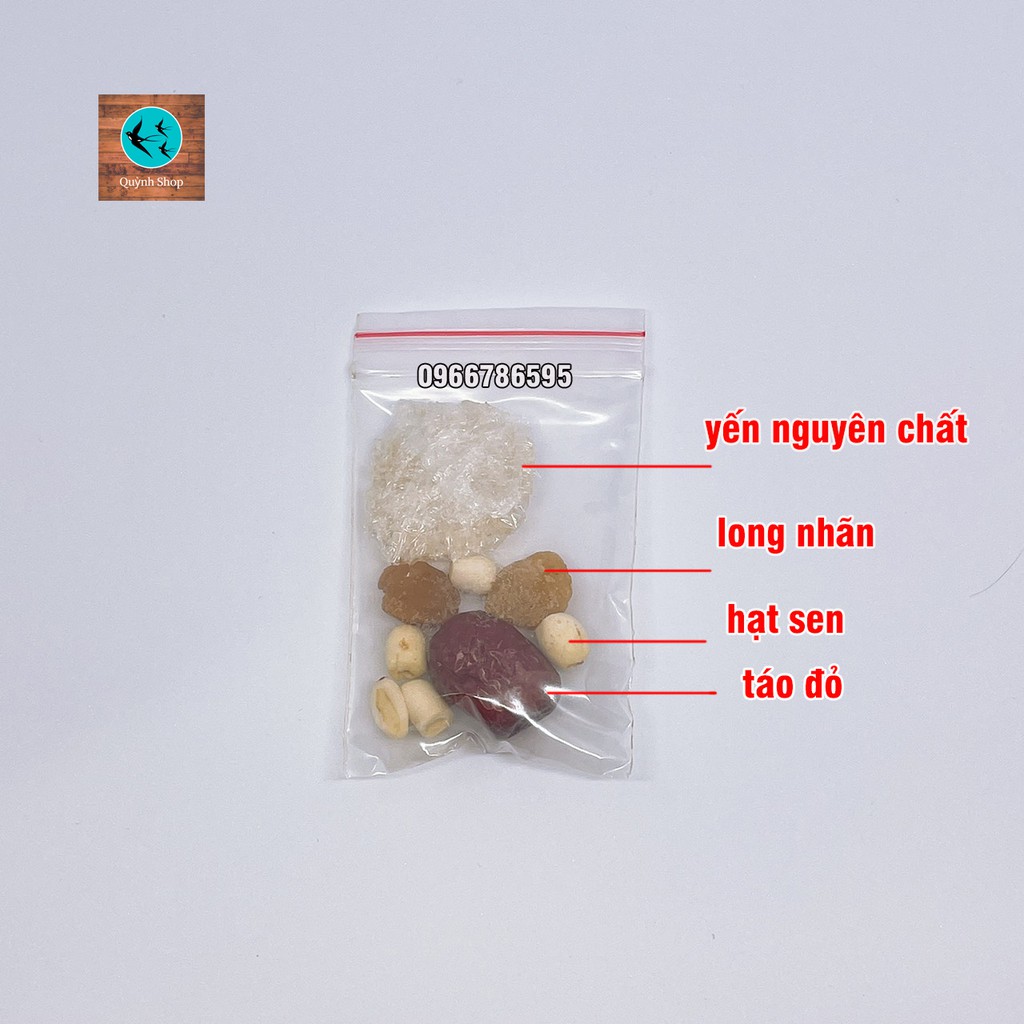 Set yến sào baby chia sẵn mini kèm nguyên liệu như hình và đường phèn đi kèm hướng dẫn chưng tại nhà | BigBuy360 - bigbuy360.vn