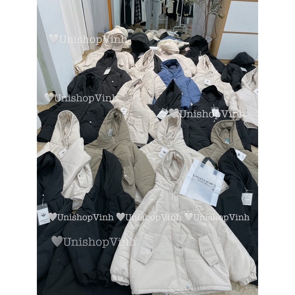 Áo phao túi chéo mũ liền FOM RỘNG | BigBuy360 - bigbuy360.vn