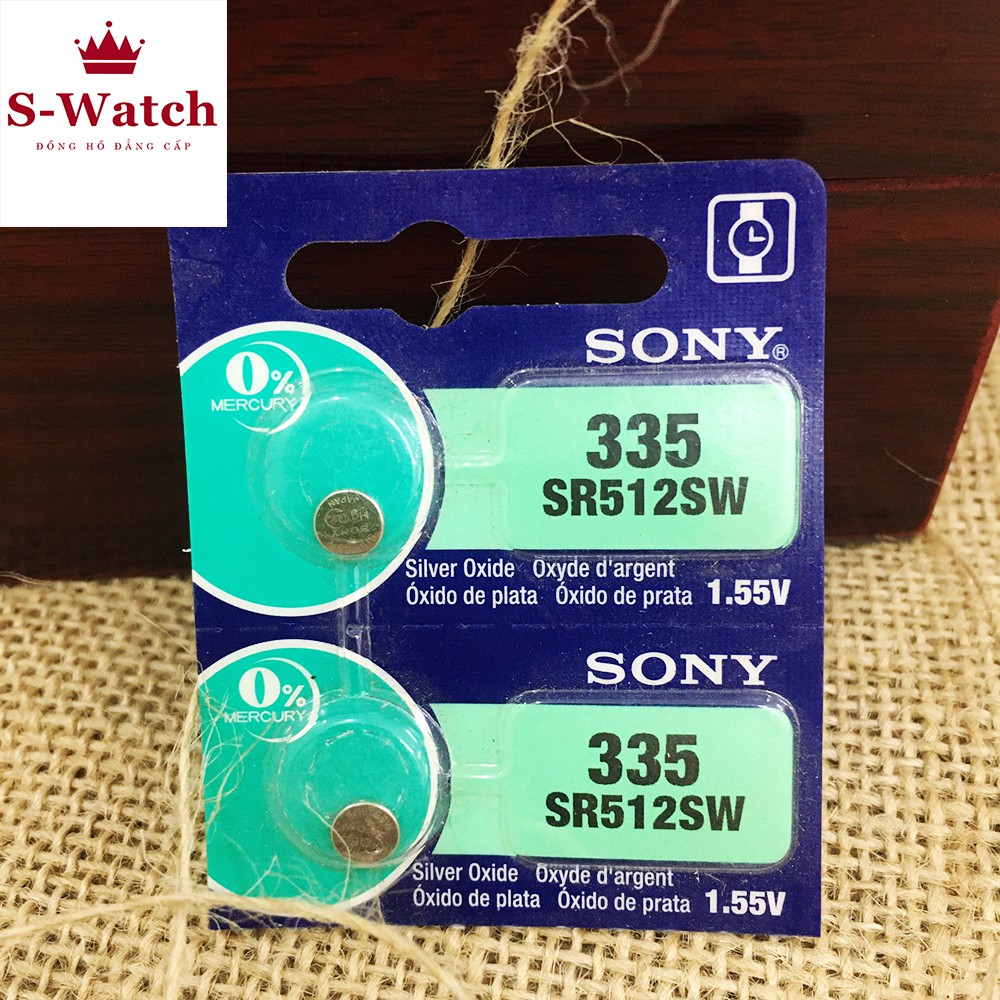 Pin Đồng Hồ đeo tay 512 Sony SR512SW , pin 335 chính hãng (1 viên)