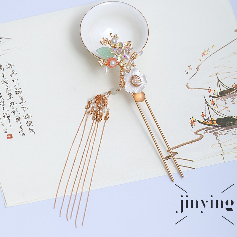 GETNOIVAS Trâm cài tóc phong cách cổ điển thời trang xinh xắn cho nữ