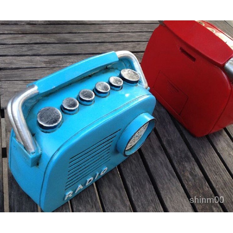 Mô Hình Radio Bằng Nhựa Resin Phong Cách Retro Châu Âu Dùng Làm Đạo Cụ Chụp Ảnh