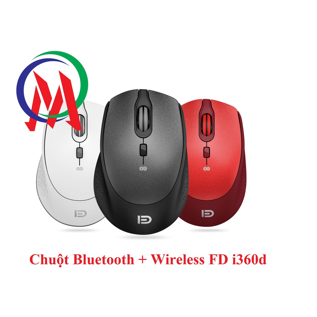 [Mã 1511ELSALE hoàn 7% đơn 300K] Chuột Bluetooth + Wireless FD i360d