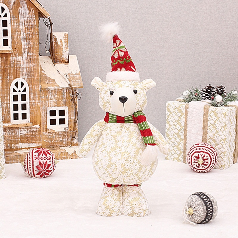 Búp Bê Nhồi Bông Handmade Dễ Thương Dùng Trang Trí Giáng Sinh