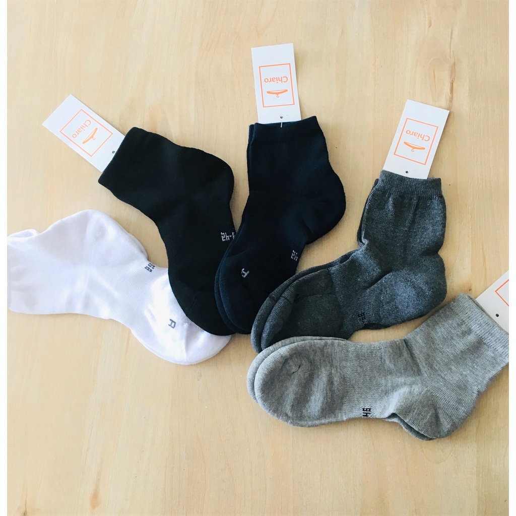 Tất vớ nam cổ ngắn unisex trơn cotton có đệm lót chân khử mùi thông hơi thoáng khí cao cấp