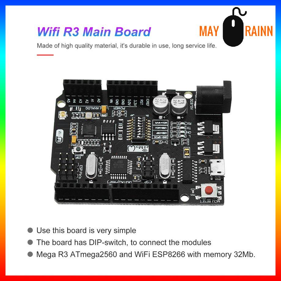 Bảng mạch chính Mega+WiFi R3 ATmega2560+ESP8266 32Mb USB-TTL CH340G