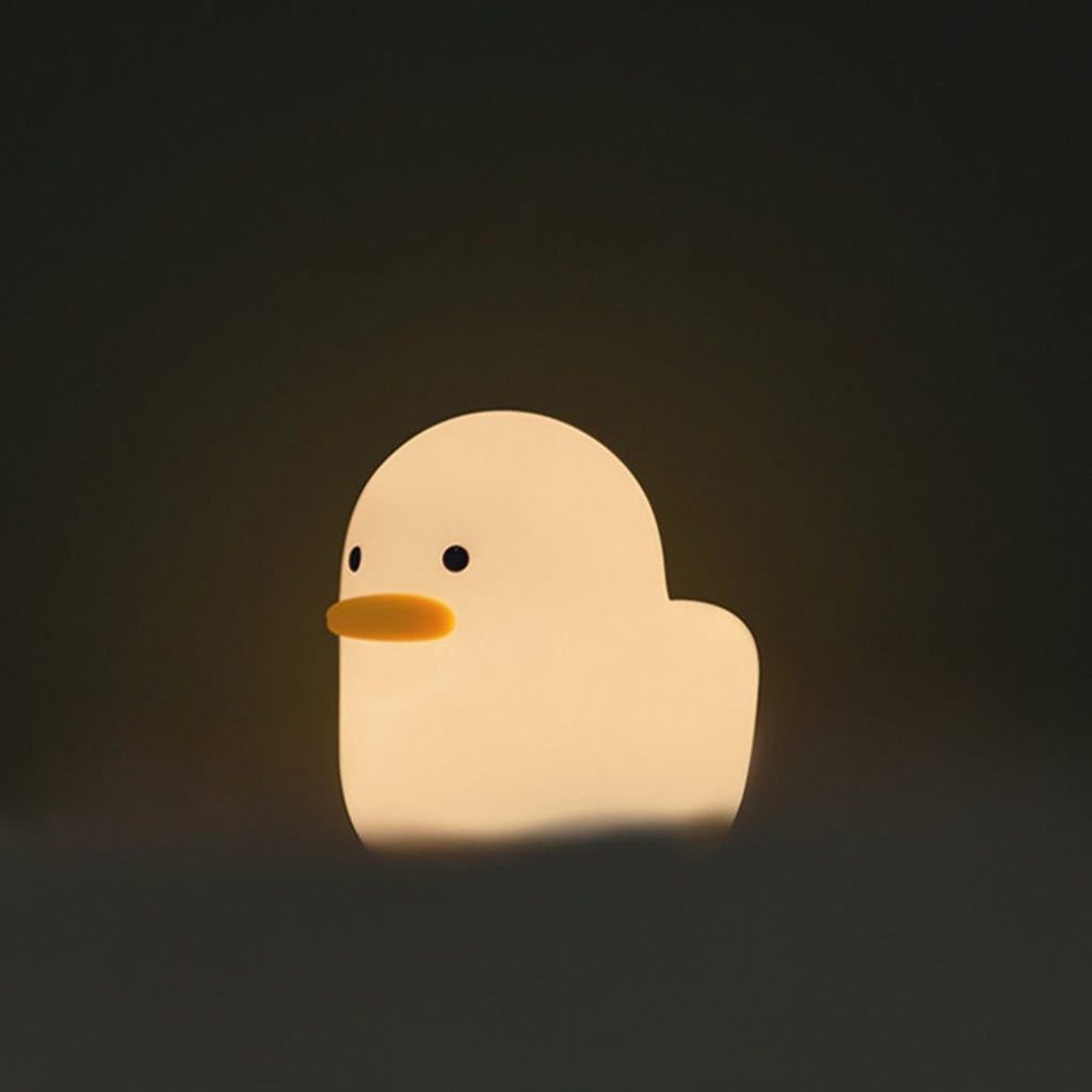 Đèn Ngủ Led Silicone Hình Chú Vịt Sạc Usb Tiện Dụng Cho Phòng Ngủ Của Bé