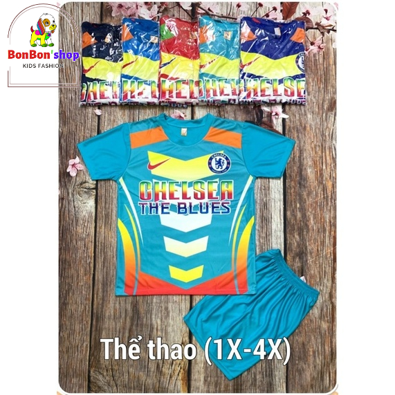 Bộ bé trai thể thao size đại vải thun lạnh 3D co giãn thoải mái TT05