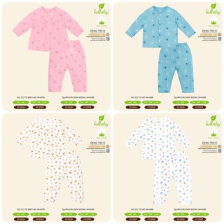 Lullaby - bộ quần áo cài giữa tay dài coton