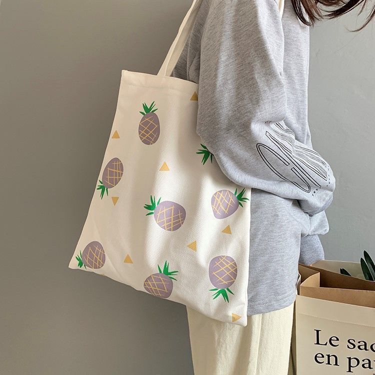 Túi tote chất liệu vải không có dây kéo