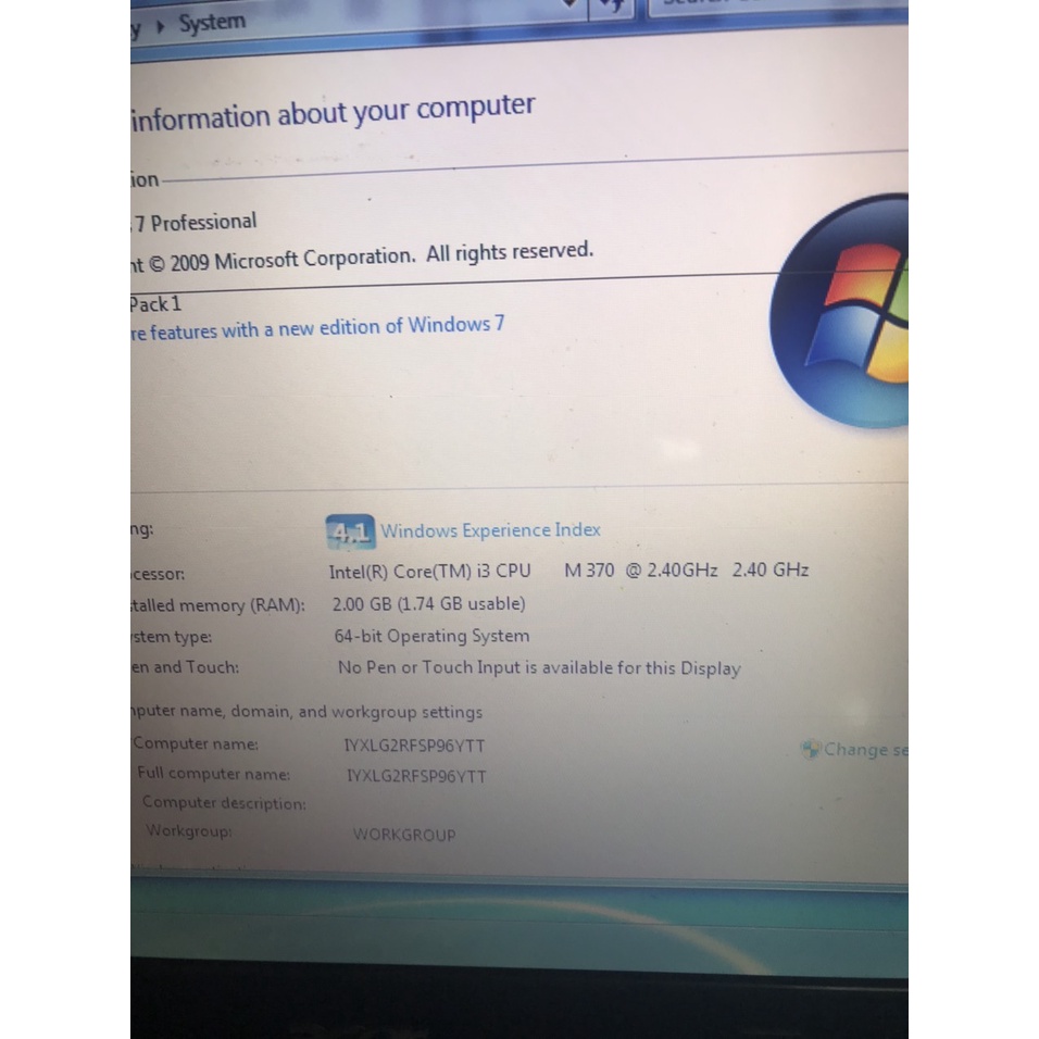 LAPTOP ACER 4745 CORE I3