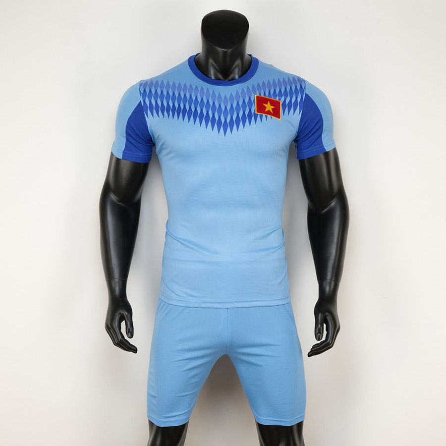 Bộ quần áo đá bóng áo đá banh thể thao nam Việt Nam áo tập 2020 Vải dệt kim