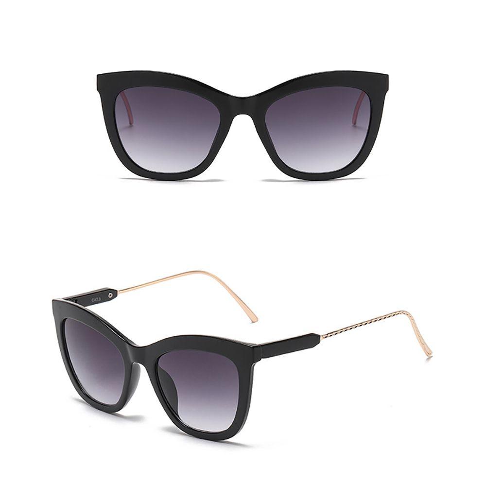 IVORY Kính Mát Hình Mắt Mèo Gọng Kim Loại Chống Bức Xạ Thời Trang Cho Nam Và Nữ