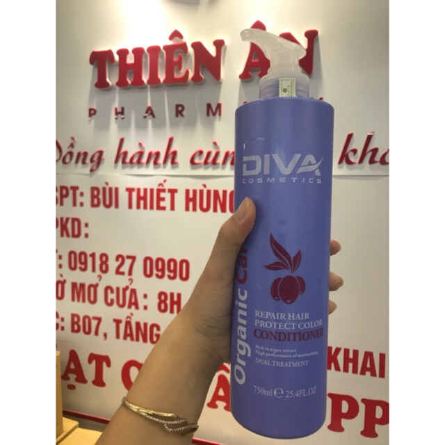 Dầu xả diva 750ml mẫu mới 2018 tránh hàng giả của công ty Xuân Thì