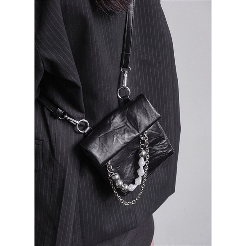 Túi Đeo Chéo Mini Đựng Điện Thoại Thiết Kế Kiểu Giấy kraft Thời Trang Y2K