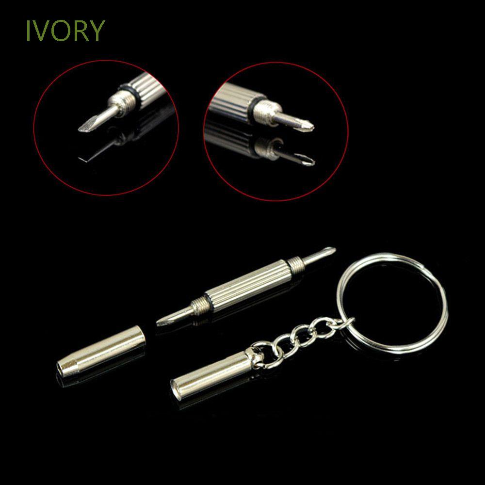 Ivory Cho Mini Multitool Kit Kính Mát Tay Đa Năng Dụng Cụ Kính Mắt Tua Vít Dễ Dàng Sử Dụng Tua Vít Móc Khóa Kính Khung Móc Khóa Điện Thoại Di Động Kính Mắt Sửa Chữa Để
