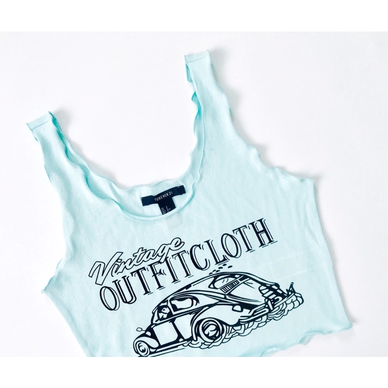 Áo croptop 3 lổ ôm xoăn lai vnxk