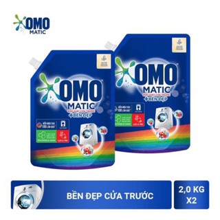  Combo 2 túi Túi Nước giặt Omo Matic dành cho máy giặt cửa trước túi 2kg