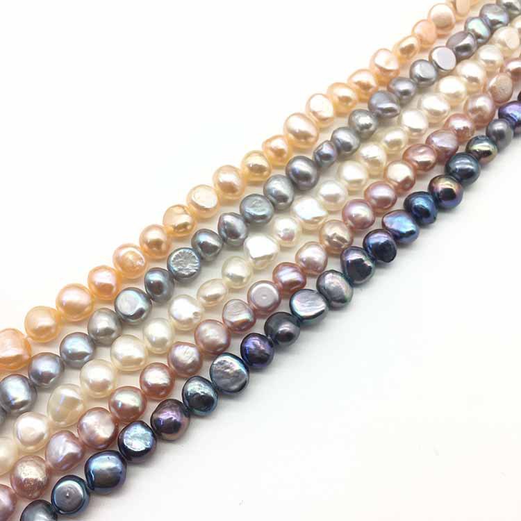 Thanh ngọc trai hai mặt 7mm dùng làm vòng tay/dây chuyền