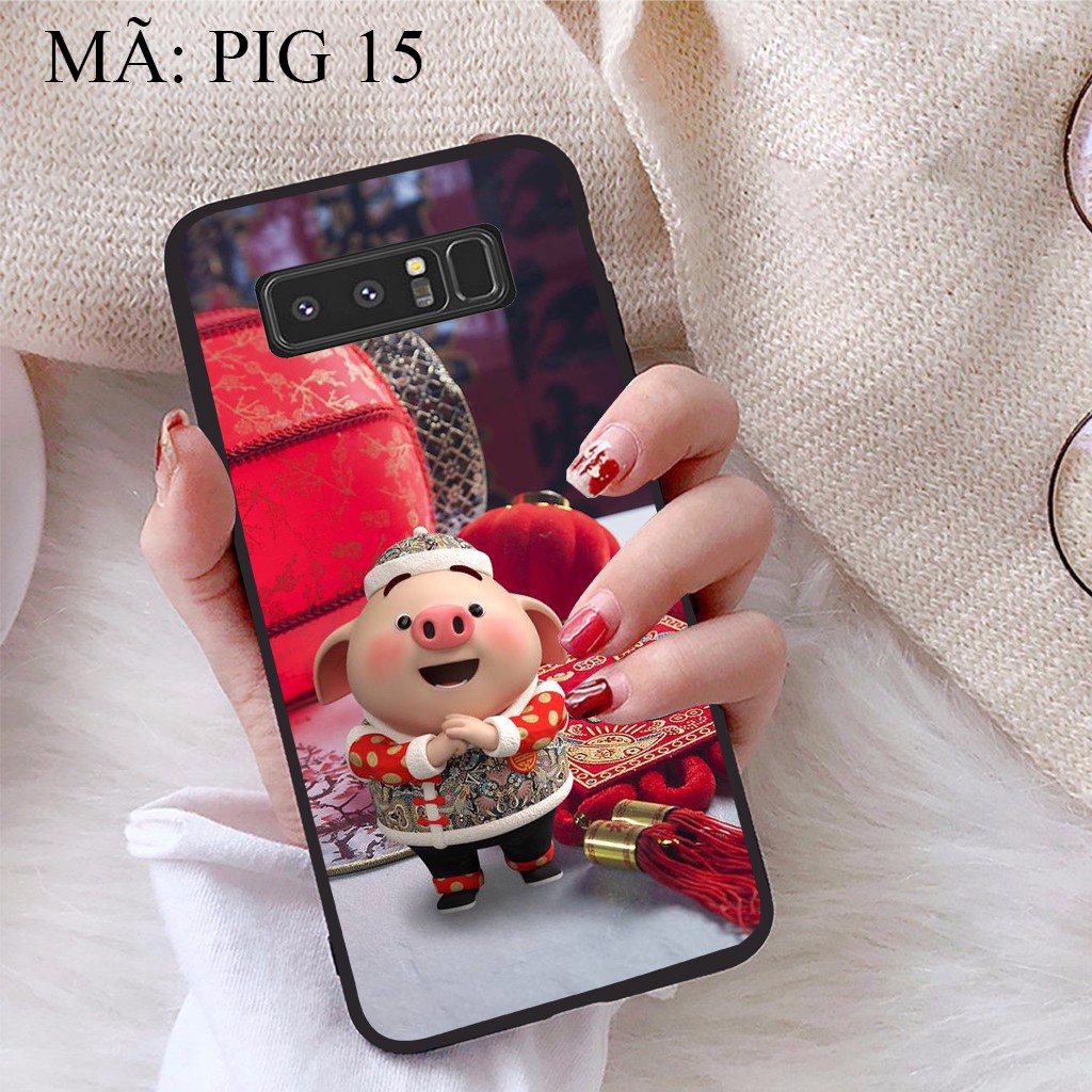 Ốp lưng Samsung Note 8 viền dẻo TPU BST Pig Cute