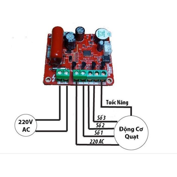 Bộ Điều Khiển Quạt Từ Xa QTX-5K1 ❤️Bo Quạt Mạch Quạt❤️Mạch Quạt FC311 FC11