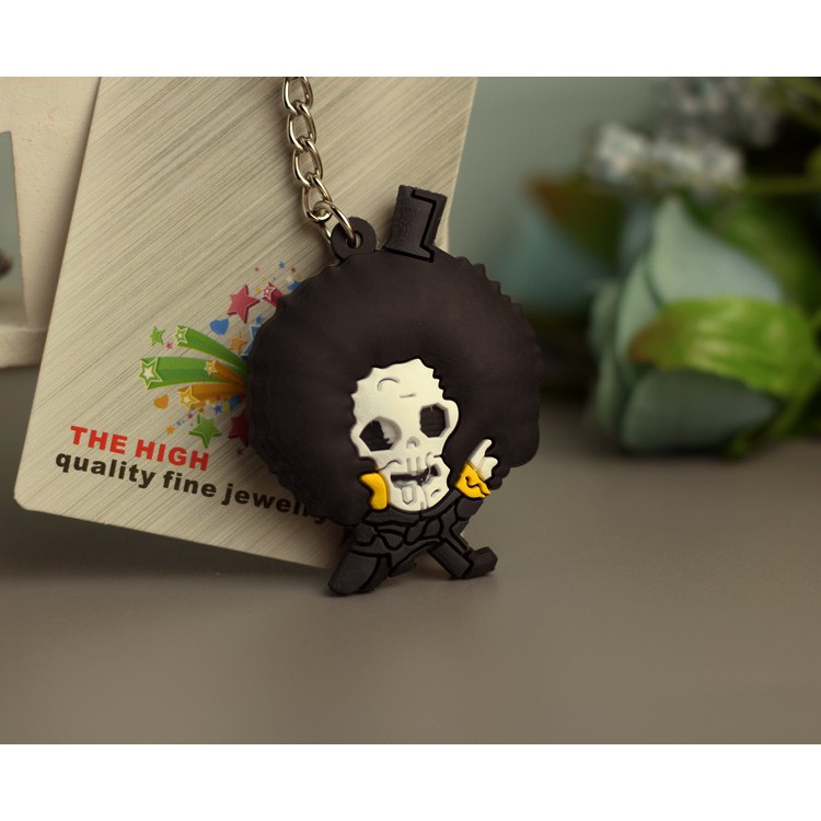 Móc khóa One Piece bản đẹp 2 mặt dày dặn chất liệu Silicone cao cấp 1/2