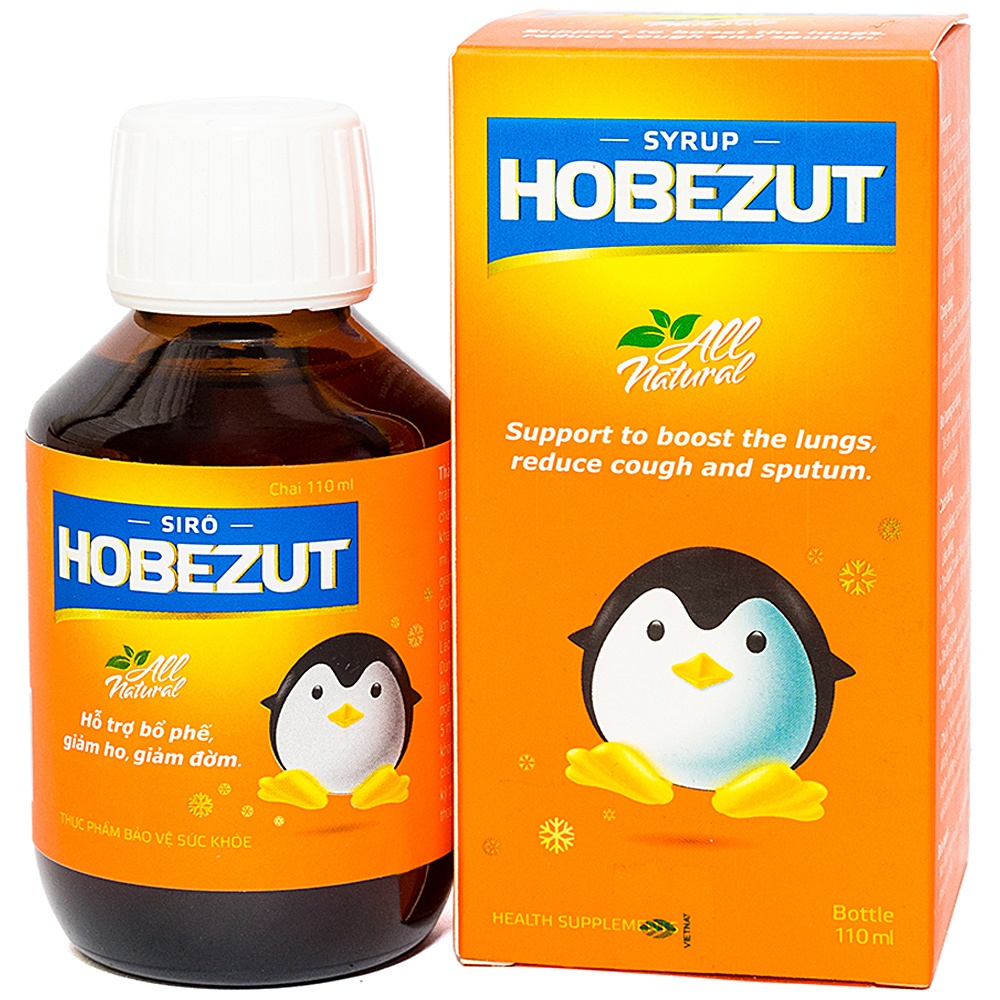 Siro SYRUP HOBEZUT - Hỗ trợ bổ phế, giảm ho