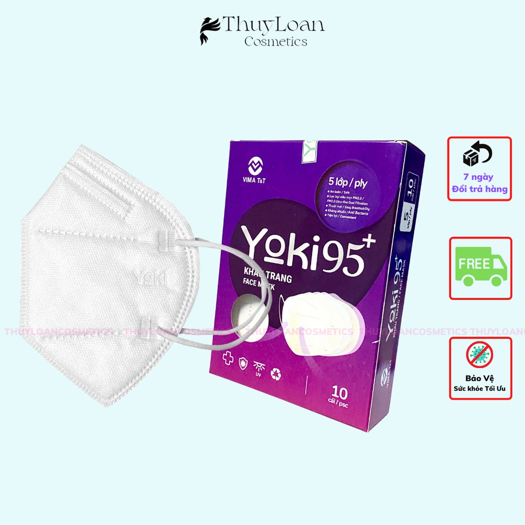 Khẩu trang PM 2.5 FAMAPRO (Tiêu Chuẩn Xuất khẩu BFE ≥95%) Hộp 10c