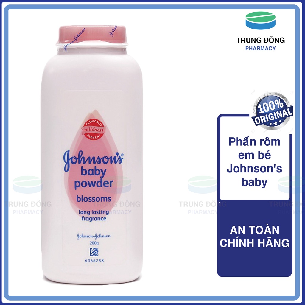 Phấn rôm em bé Johnson's baby. phấn rom an toàn không gây dị ứng Chính hãng - Trung Đông Pharmacy