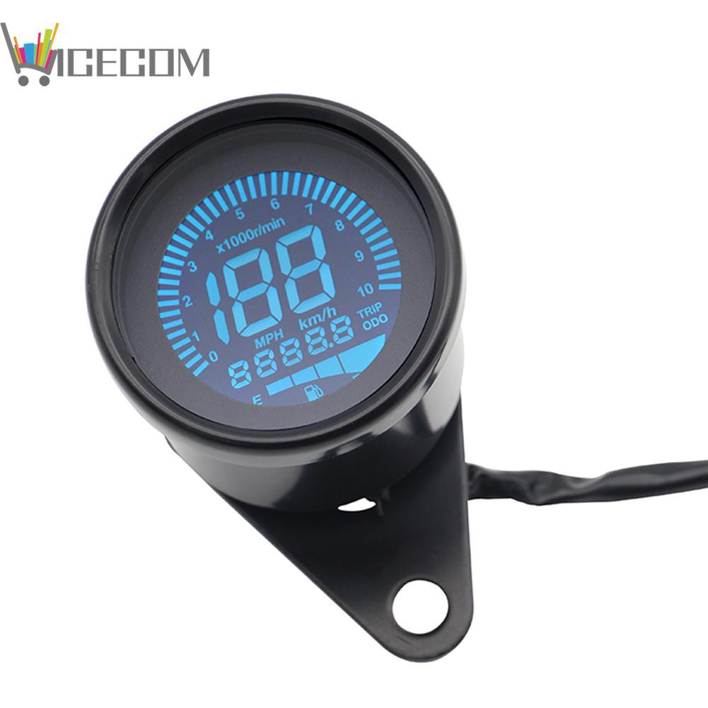 Đồng Hồ Đo Tốc Độ Xe Máy Màn Hình Lcd Kỹ Thuật Số 7 Màu Sắc 12v | BigBuy360 - bigbuy360.vn