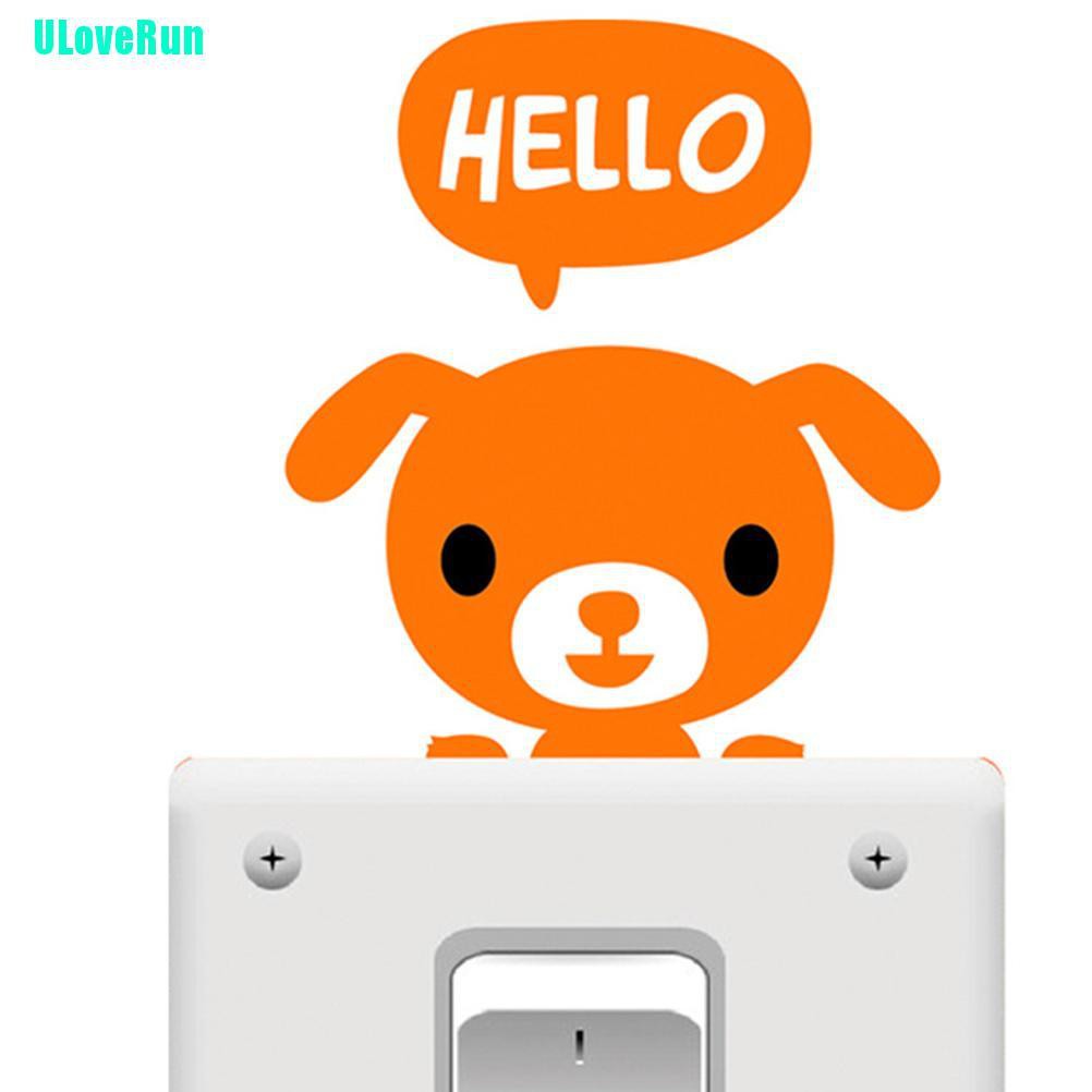 Miếng Dán Trang Trí Công Tắc Hình Nhân Vật Hoạt Hình Thân Thiện Với Môi Trường