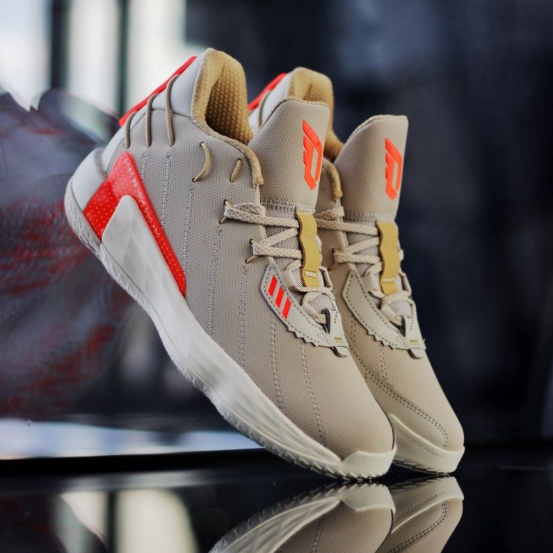 Giày Bóng Rổ Chính Hãng 💛FREESHIP💛Dame 7 Cream Orange
