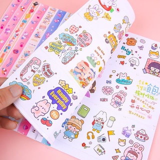 Sổ chiết sticker washi A5 50 trang 2 mặt cute, sổ lò xo lưu trữ