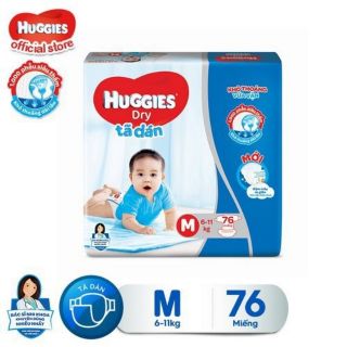 Tã dán huggies m76/l68/xl62/xxl56