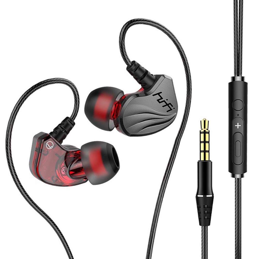 Tai Nghe Nhét Tai S2000 3.5mm Chống Mồ Hôi Âm Thanh HIFI 6D Có Mic YKD YR