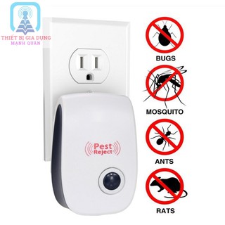 Máy Tạo Sóng Siêu Âm Đuổi Côn Trùng Cao Cấp Hiệu Quả - Máy Đuổi Muỗi Pest Reject