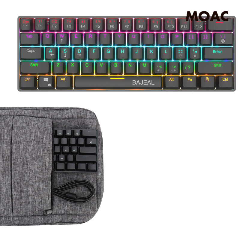 Bàn Phím Cơ Gaming 60% 61 Phím Chống Mờ Cho Game Thủ