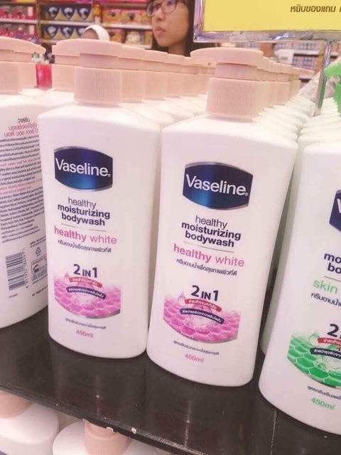 Sữa tắm vaseline 2in1 Thái lan 450ml