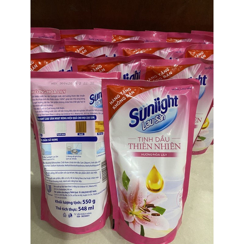 Nước Lau Sàn Sunlight Thiên Nhiên Túi 550g(Hàng Km)