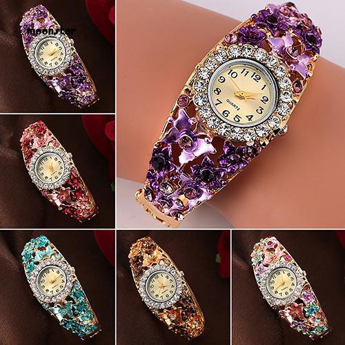 Đồng hồ đeo tay mặt tròn đính đá thời trang cho nữ | BigBuy360 - bigbuy360.vn
