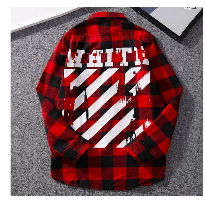 Áo Khoác Sơ Mi FLANNEL CARO WHITE CAO CẤP TRẺ TRUNG CÁ TÍNH