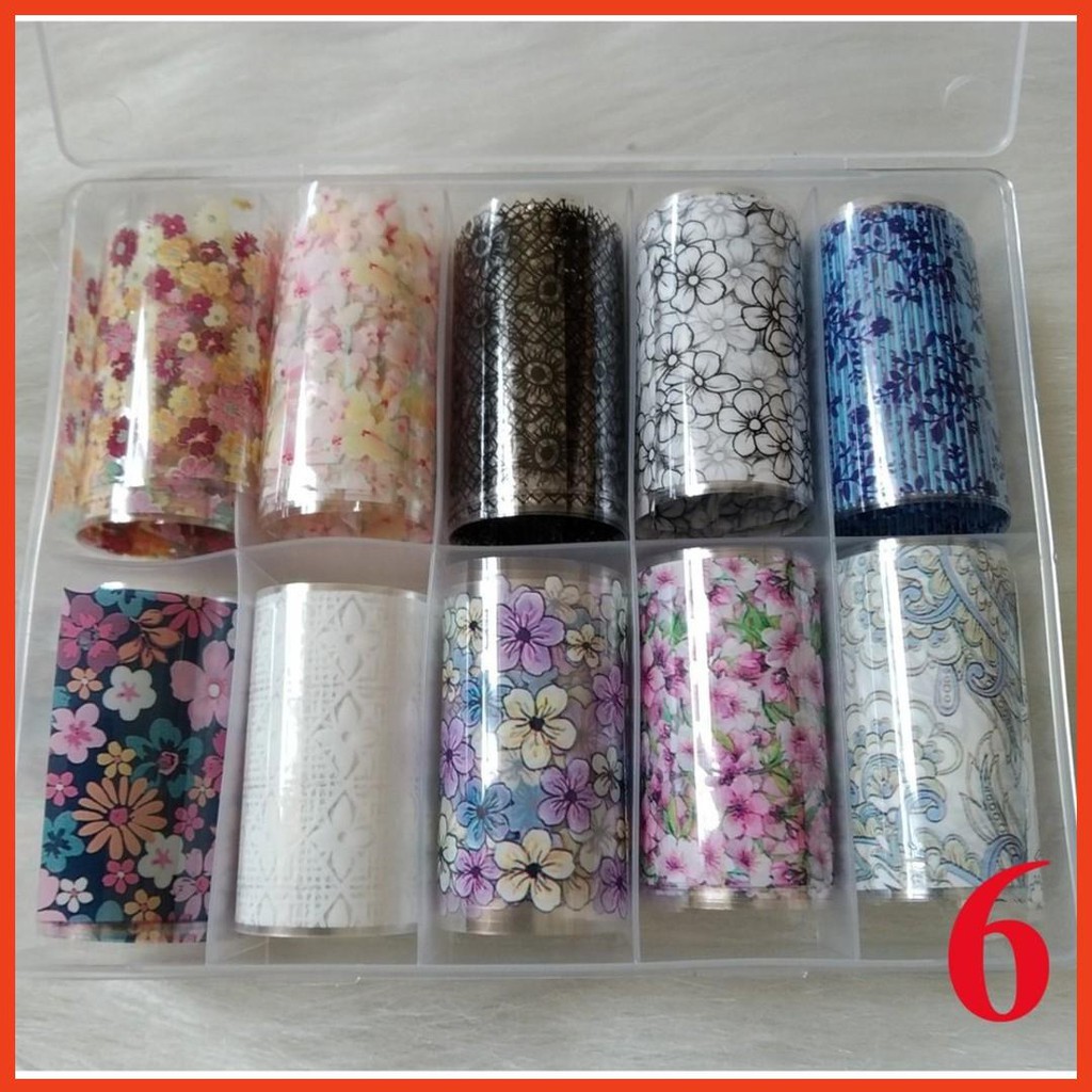 Phoi dán móng số 6 phụ kiện làm móng hnnail