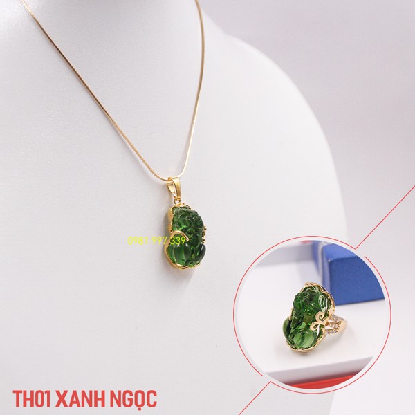 Bộ tỳ hưu cao cấp thời thượng màu xanh ngọc - TH01