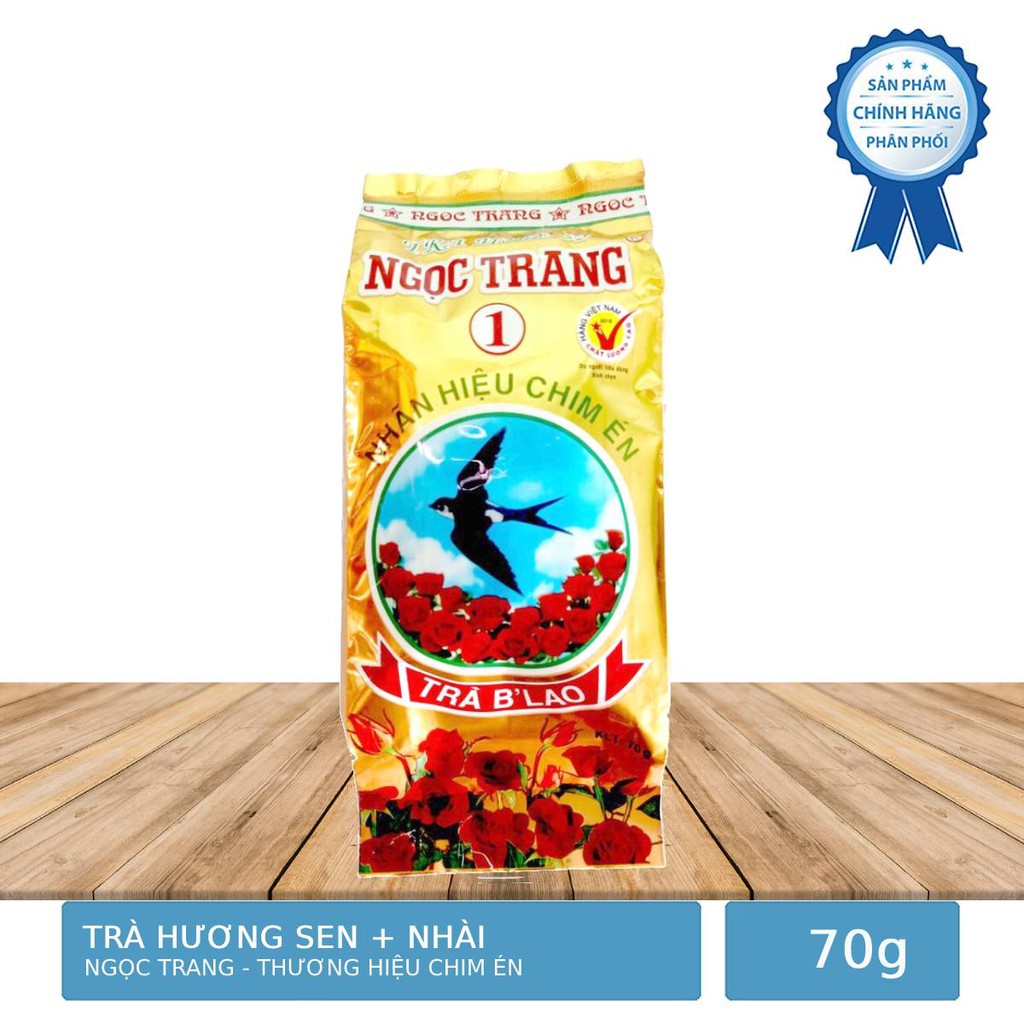 Trà Hương Sen Và Lài Ngọc Trang Nhãn Hiệu Chim Én - Trà B'Lao 70g
