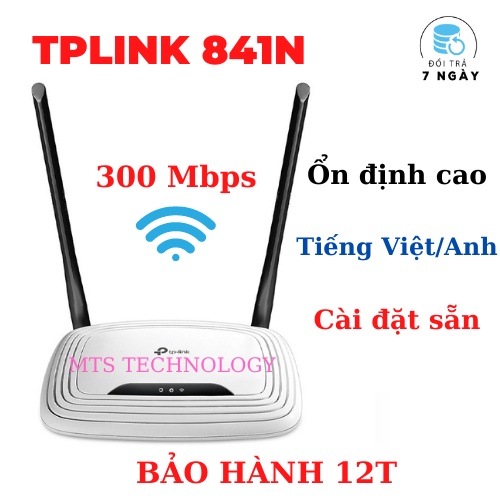 Bộ phát wifi - Modem wifi  TPLINK 842N 2 râu tốc độ 300 Mbps LIKE NEW 95%