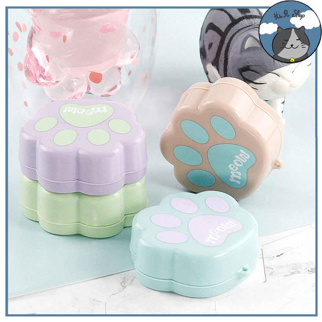Cốc Uống Nước Rút Gọn Thu Gọn Hình Chân Mèo Dễ Thương Dễ Mang Đi Du Lịch Picnic
